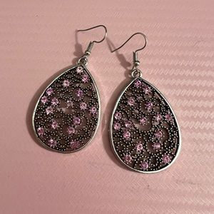 Purple earrings
